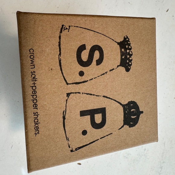 Rae Dunn by Magenta Crown salt & pepper shakers Sold Out - Picture 4 of 6